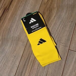 Adidas Metro Soccer Socks Yellow Size Large NWT Ankle Compression Performance